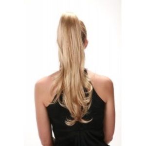 Think Pink Draw String Ponytail